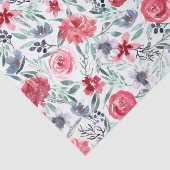 Papier Mousseline Moody Watercolor Florals (Détail)
