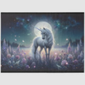 Papier Mousseline Moonlight Unicorn Dreams Decoupage  (Recto)
