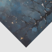 Papier Mousseline Moonlit Christmas Forest | Stacked Gifts Winter  (Détail)