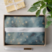 Papier Mousseline Moonlit Heron – Dreamy Nature Scene Decoupage (Cadeau)