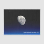 Papier Mousseline Moonset, Station spatiale internationale, Découpag (Recto)