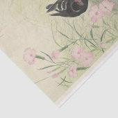 Papier Mousseline Moorhen à Flower Plante par Ohara Koson (Détail)