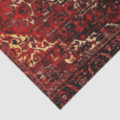 Papier Mousseline Moquette persane en rouge foncé (Détail)