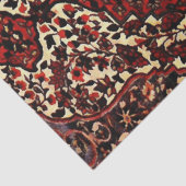 Papier Mousseline Moquette persane look rouge foncé et crème  (Détail)