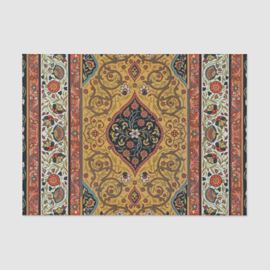 Papier Mousseline Moquette Perse antique Design élégant (Recto)