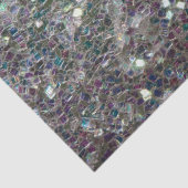 Papier Mousseline Mosaïque argentée aux couleurs éclatantes (Détail)