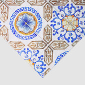 Papier Mousseline Mosaïque bleue italienne (Détail)