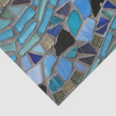 Papier Mousseline mosaïque couleur verre pierre art papier tissu (Détail)