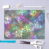 Papier Mousseline Mosaïque en verre tendu (Artisanat)