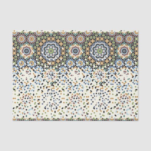 Papier Mousseline Mosaïque incrustée (Recto)