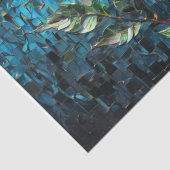 Papier Mousseline Mosaïque rose - Découpage - (Détail)