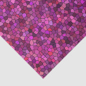 Papier Mousseline Mosaïque violet rose (Détail)