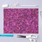 Papier Mousseline Mosaïque violet rose (Artisanat)