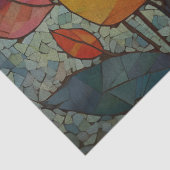 Papier Mousseline Mosiac Automne quitte le découpage (Détail)