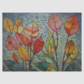 Papier Mousseline Mosiac Automne quitte le découpage (Recto)