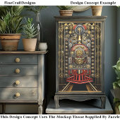 Papier Mousseline Moteur de train victorien Steampunk G8 Découpage