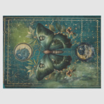 Moth et Lune lunaire