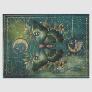 Papier Mousseline Moth et Lune lunaire