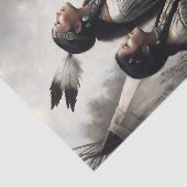 Papier Mousseline Mother & Daughter Teepee Prayer Decoupage (Détail)