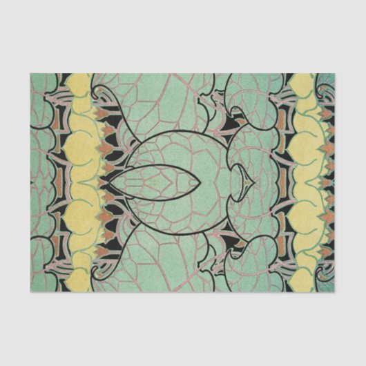 Papier Mousseline Motif #10 de Nouveau d'art (Recto)