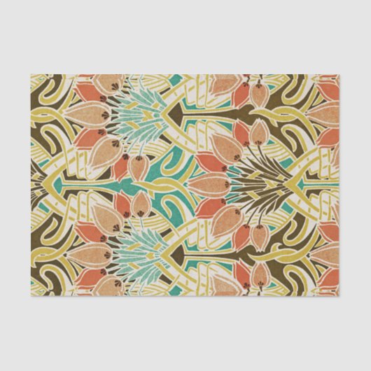 Papier Mousseline Motif #11 de Nouveau d'art (Recto)