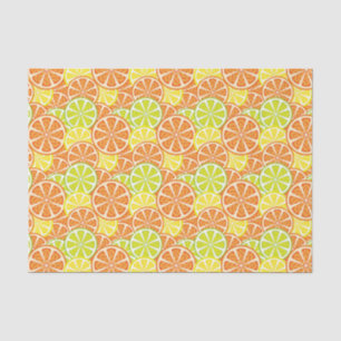 Papier Mousseline Motif 2 d'agrume
