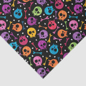 Papier Mousseline Motif 2 de crânes (Détail)