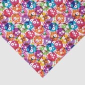 Papier Mousseline Motif 3 de crânes (Détail)