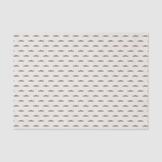Papier Mousseline Motif 3 de hippie de moustache (Recto)