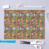 Papier Mousseline Motif 3 d'ustensiles de cuisine (Artisanat)