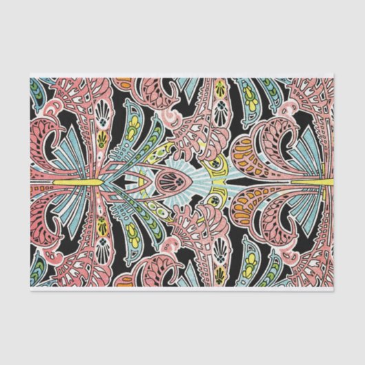 Papier Mousseline Motif #8 de Nouveau d'art (Recto)