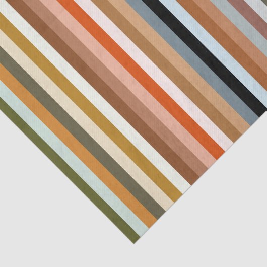Papier Mousseline Motif à bandes multiples (Détail)