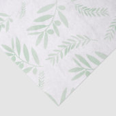 Papier Mousseline Motif à branche d'olivier naturel (Détail)