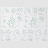 Papier Mousseline Motif à branche d'olivier naturel (Recto)