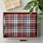 Papier Mousseline Motif à carreaux tartan rouge noir blanc Design (Cadeau)