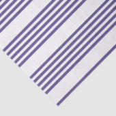Papier Mousseline Motif à cinq bandes Ultra violet et blanc (Détail)