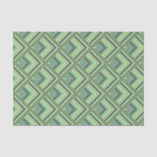 Papier Mousseline Motif à échelle à rayures vert olive