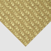 Papier Mousseline Motif à feuille d'or drapé (Détail)