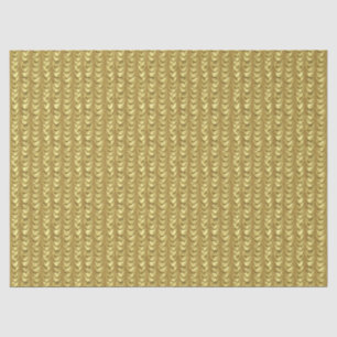 Papier Mousseline Motif à feuille d'or drapé