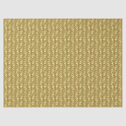 Papier Mousseline Motif à feuille d'or drapé (Recto)