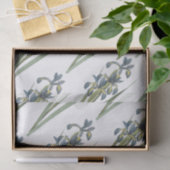 Papier Mousseline Motif à fleurs d'iris papillon (Cadeau)