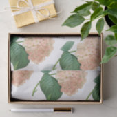 Papier Mousseline Motif à fleurs Hydrangea (Cadeau)