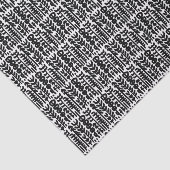 Papier Mousseline Motif à l'encre noire d'arbre de course (Détail)