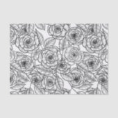 Papier Mousseline Motif à main rose (Recto)