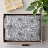 Papier Mousseline Motif à main rose (Cadeau)