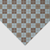 Papier Mousseline Motif à motifs de losanges dans le bleu et le (Détail)