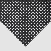 Papier Mousseline Motif à points polka noir et blanc mignon Hallowee (Détail)