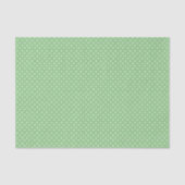 Papier Mousseline Motif à points Polka vert (Recto)