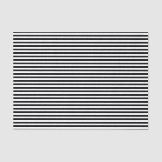 Papier Mousseline Motif à rayures noir et blanc étroit (Recto)