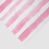 Papier Mousseline Motif à rayures rose aquarelle (Détail)